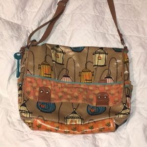 Authentic fossil cross body backpack