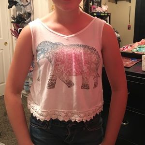 Crochet bottom tank.