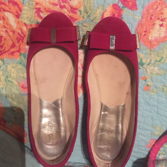 Michael Kors Shoes - Michael Kohrs pink suede shoes