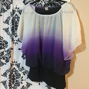 Ombré dolman top