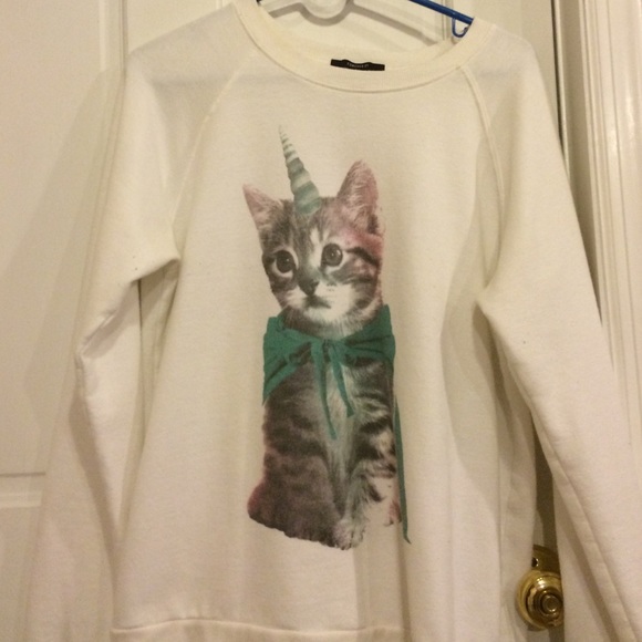 Rainbow unicorn cat sweater