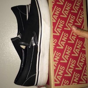 Black slip on vans