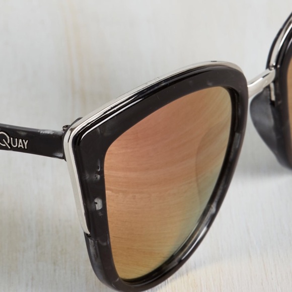 Quay My Girl Black Tort Pink Sunglasses - Picture 3 of 4