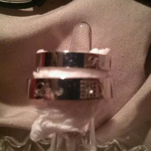 His and her lock and key love rings