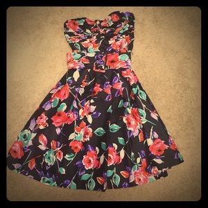 Express strapless dress