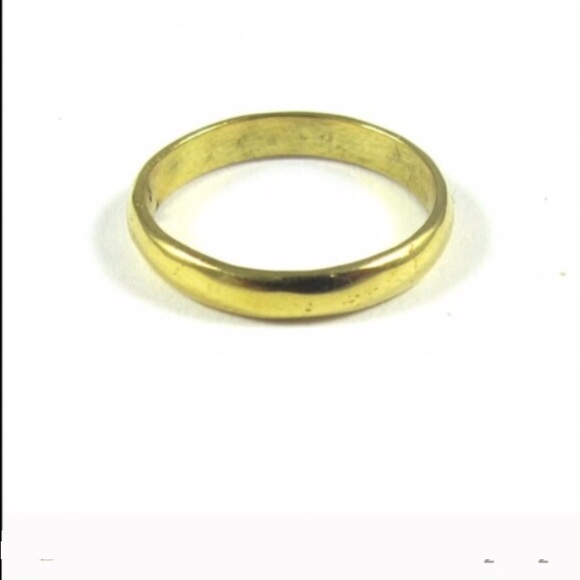 LAST CHANCE Plain gold midi ring - Picture 2 of 4