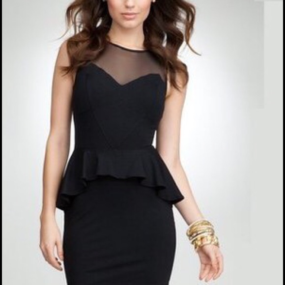 Black Peplum Dress