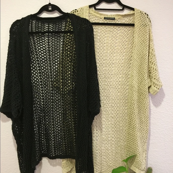 Brandy Melville cardigan in black and cream