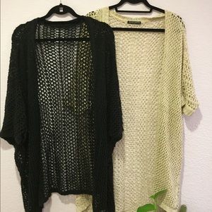 Brandy Melville cardigan in black and cream