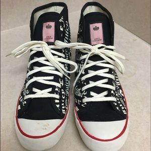 Juicy Couture high top sneakers. Size 8 1/2.