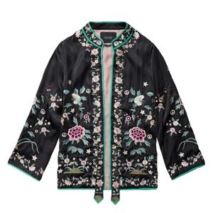 Scotch & Soda Silk Embroidered Jacket