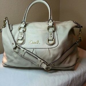 Coach 15445 Ashley Lt Beige  2 way Purse