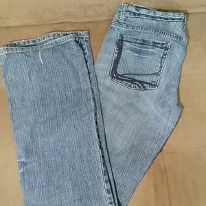 Express boot cut medium wash size 6