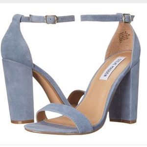 Steve Madden Carrson Sandals in powder blue suede