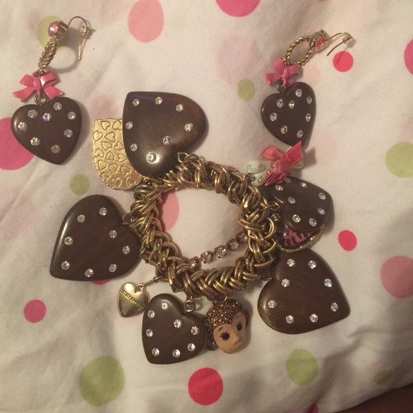 Betsey Johnson Bracelet and Earring set