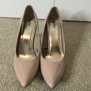 Nude Almond Toe Pumps