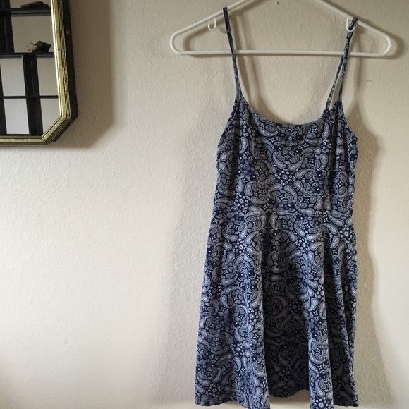 paisley skater dress