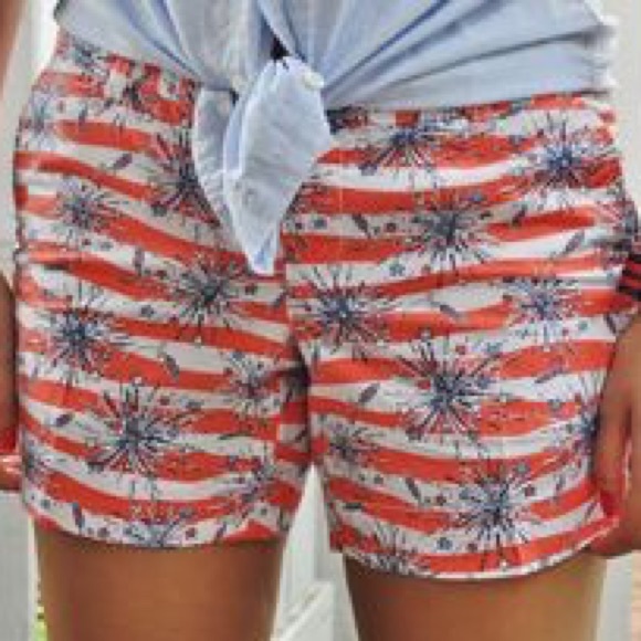 Red White and Blue Lilly Pulitzer shorts