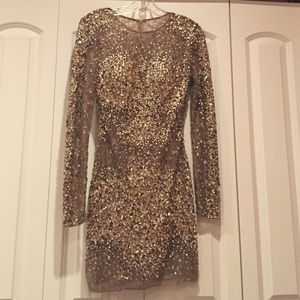 Gold sequined Dress