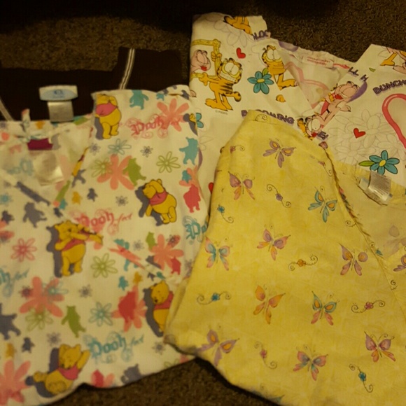 4 different color Scrubs
