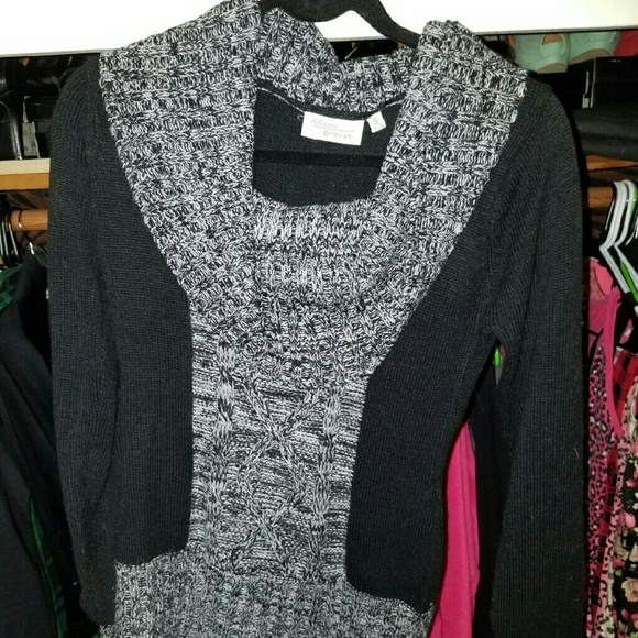 Black and grey sweater