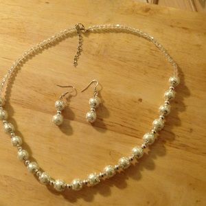 Crystal beads jewelry set