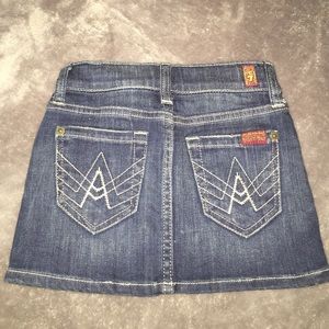 Little Girl's 7 For All Mankind denim skirt