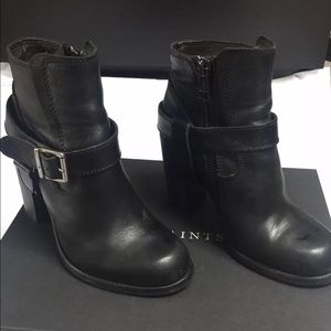 ALL SAINTS BIKER BOOTS 100% leather