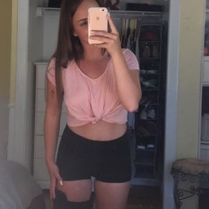 Pink crop top! Size M