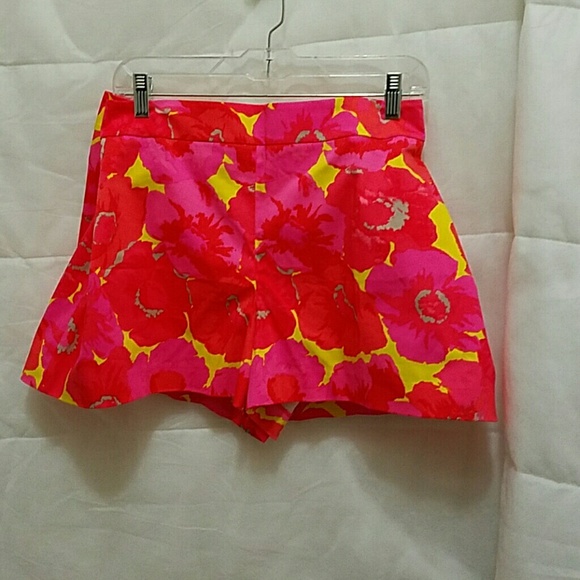 Plus size Tropical multicolor shorts