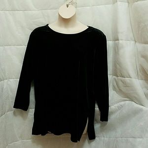Plus size Velvet tunic top