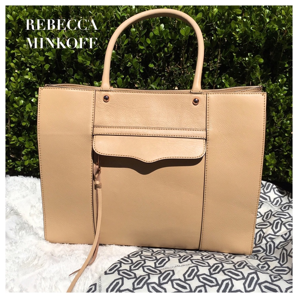 REBECCA MINKOFF BEIGE TOTE