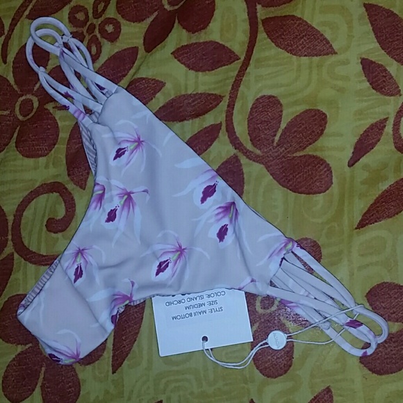 New acacia island orchid maui bikini bottom swimwe - Picture 3 of 4
