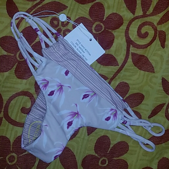 New acacia island orchid maui bikini bottom swimwe - Picture 4 of 4