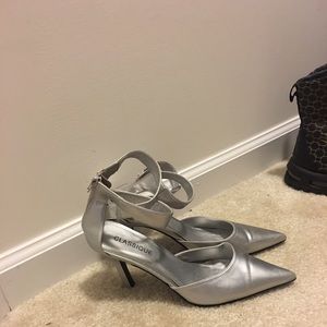 Silver High-Heel Ladies Shoes