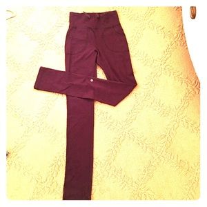 Lululemon high-waisted purple pants