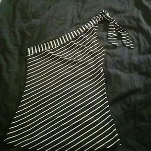 Striped blouse no sleeves
