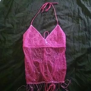 Open back beaded top