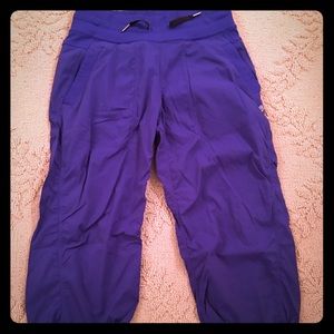 Lululemon cropped studio pant in purple