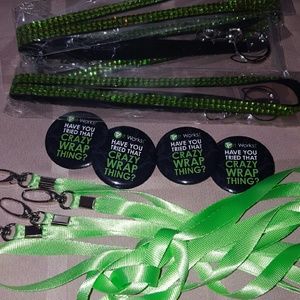 It Works pins, lanyards