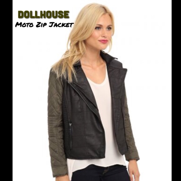 NWT Dollhouse Moto Zip Jacket