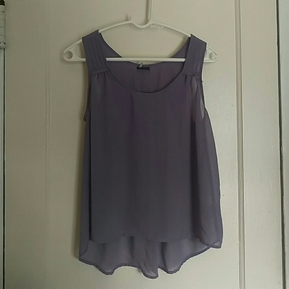 Purple Chiffon Blouse