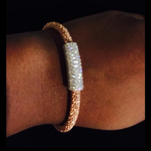 Rose Gold/Italian Silver Magnetic Bracelet