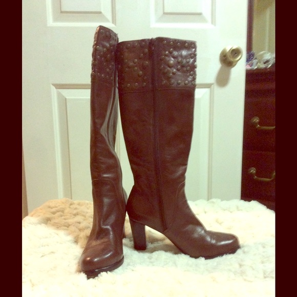 Leather boots brown - Picture 1 of 2