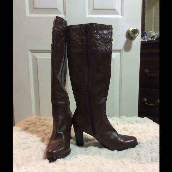 Leather boots brown - Picture 2 of 2