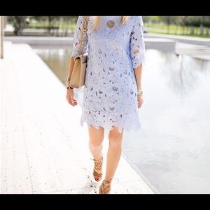 Chicwish Flower Cut Crochet Shift Dress