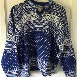 Thick L.L. Bean Nordic sweater