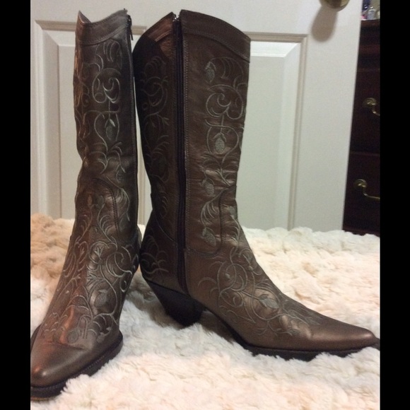 Cowboy boots leather - Picture 1 of 2