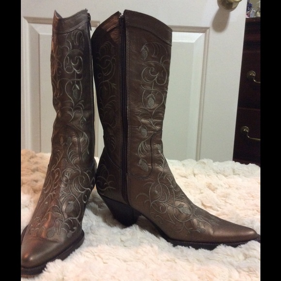 Cowboy boots leather - Picture 2 of 2