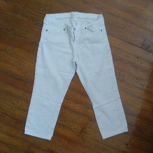 30 white 2.1 Denim capris
